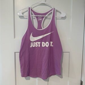 Nike Purple Dri-FIT Tank with White Trim